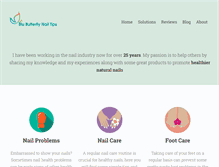 Tablet Screenshot of blubutterflynailtips.com